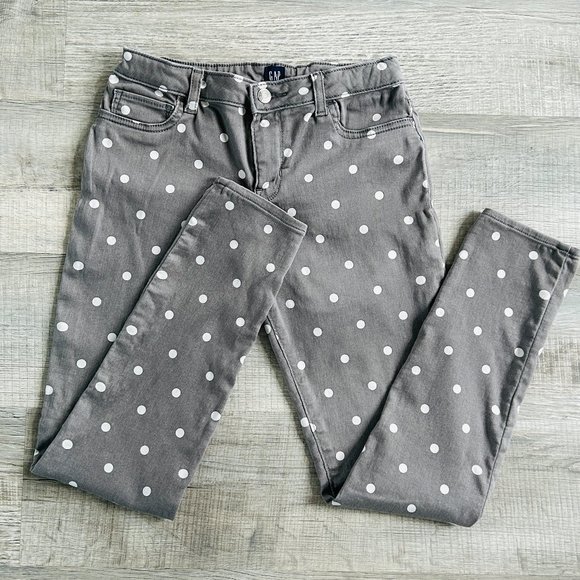 GAP Polka Dot Stretch Jean Jeggings (size 14) - Picture 2 of 12